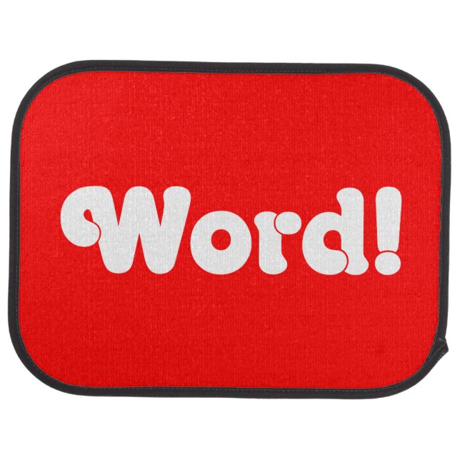 Word! Car Mat (Rear)