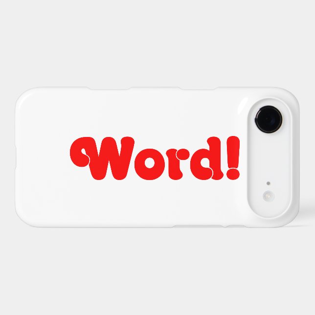 Word! Case-Mate iPhone Case (Back (Horizontal))