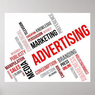 word cloud - advertising poster