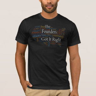 Word Cloud on Black T-Shirt