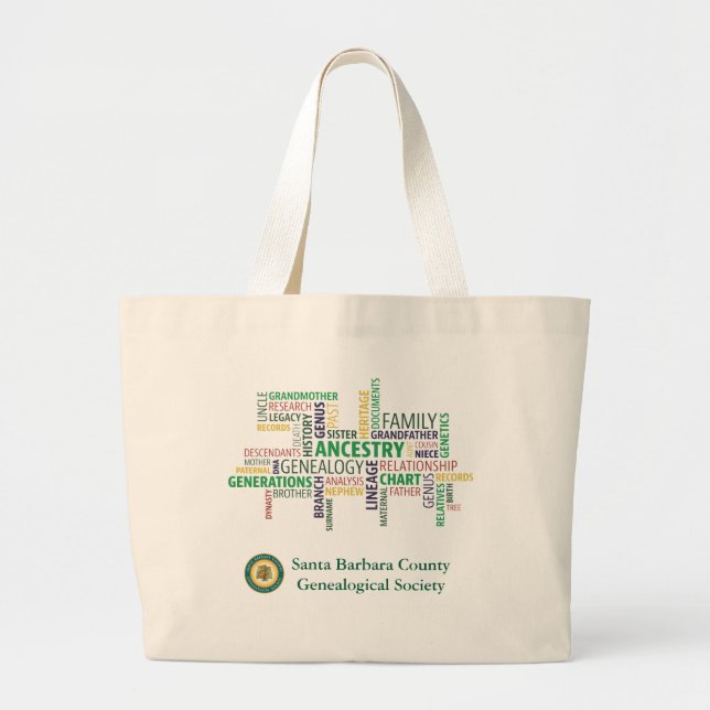 Word Cloud Tote Bag (Front)