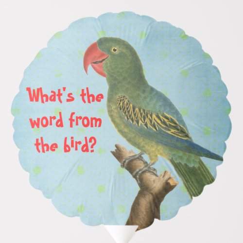 Word from the Bird Balloon