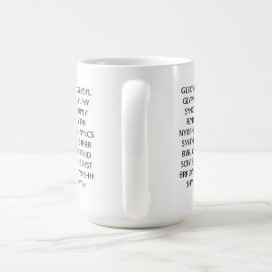 Word Game Mug "Lots of Consonants"