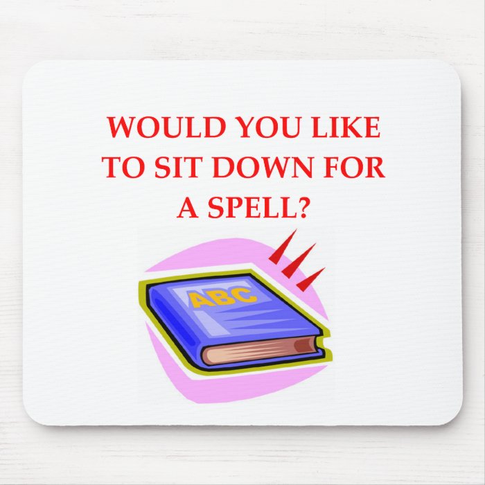 word game pun mouse pad