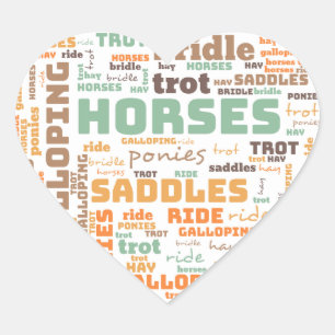 WORD HORSE STICKER
