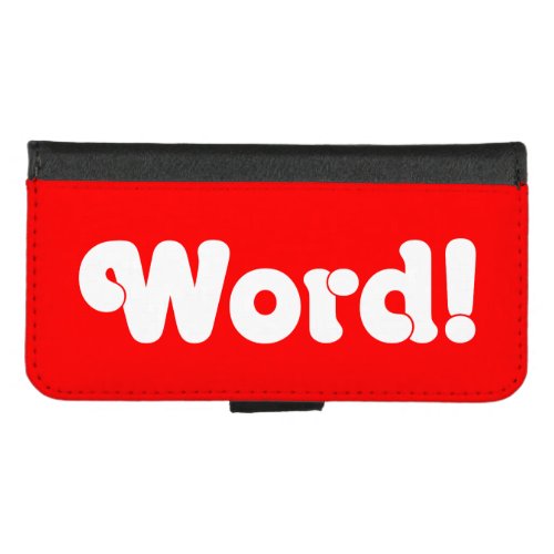 Word iPhone 87 Wallet Case