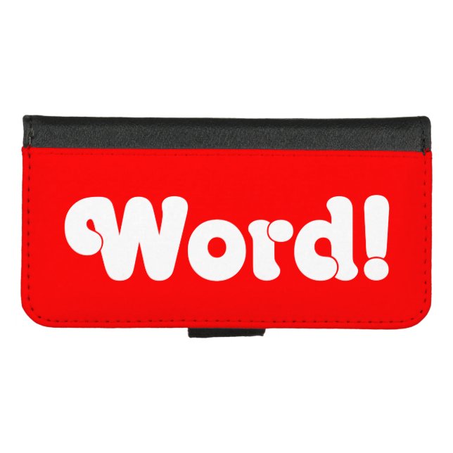 Word! iPhone Wallet Case (Front (Horizontal))