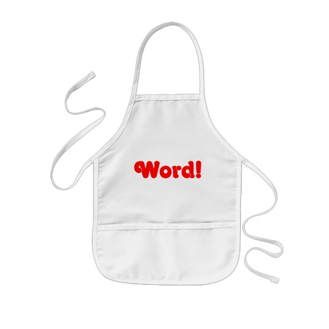 Word! Kids' Apron (Front)