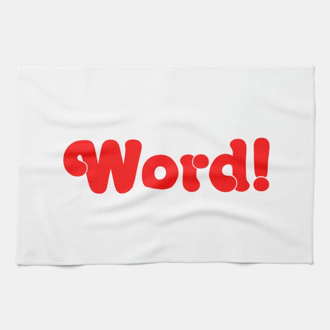 Word! Kitchen Towel (Horizontal)