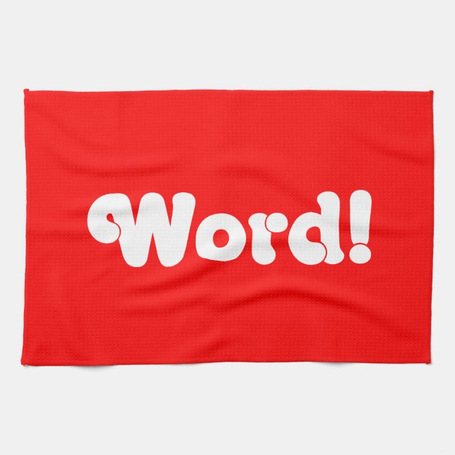 Word! Kitchen Towel (Horizontal)