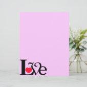 Word Love Heart (Standing Front)
