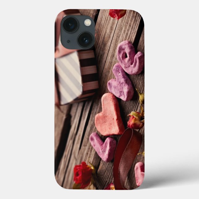 Word Love with Heart Shaped Valentine's Day Gift Case-Mate iPhone Case (Back)