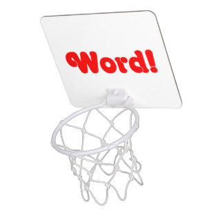 Word! Mini Basketball Hoop