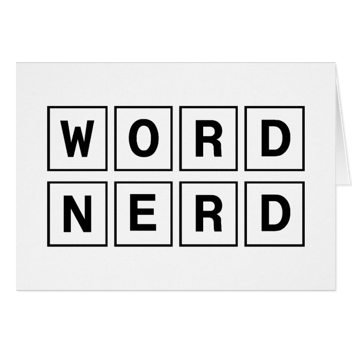 Word Nerd Cards