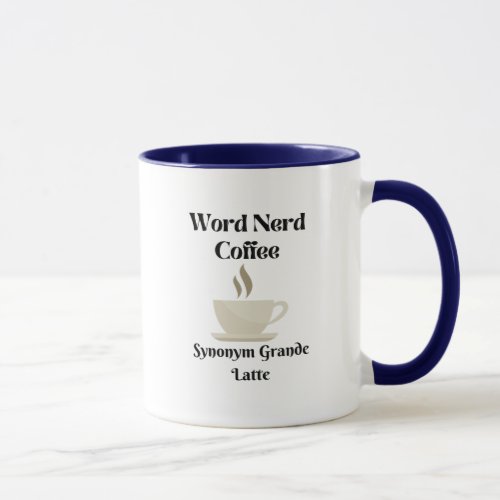 Word Nerd Coffee Synonym Mug