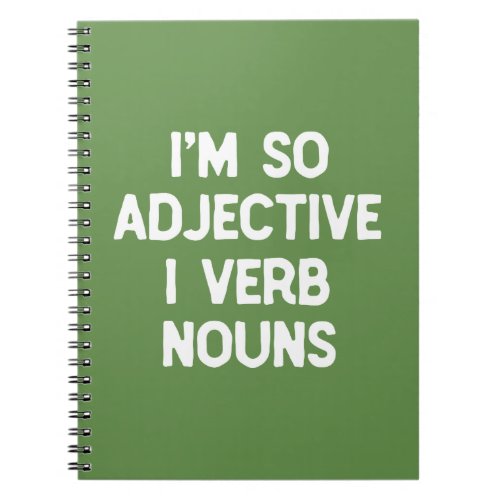Word Nerd Funny English Language Humor Wordplay Notebook