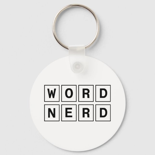 Word Nerd Keychain (Front)