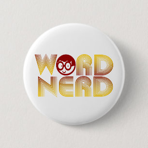 Word Nerd Pinback Button
