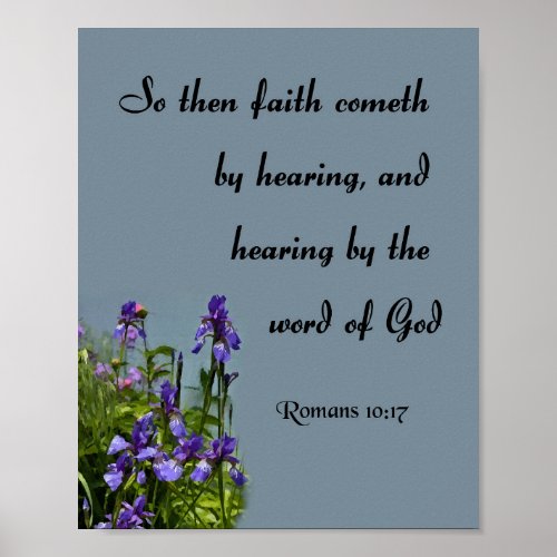 Word of God Bible Verse Poster
