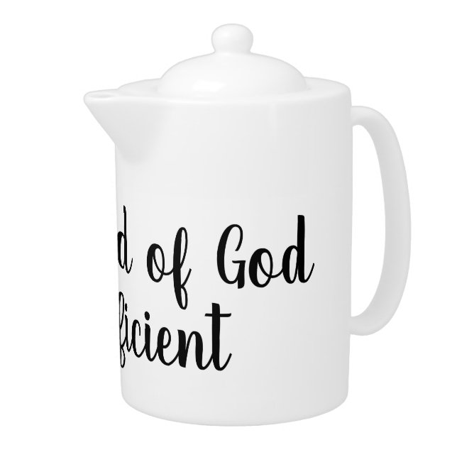 Word of God is Sufficient Teapot (Right)