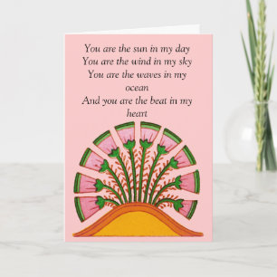Word of Love Letterpress Thank You Card