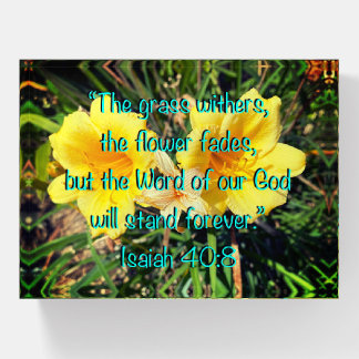 Word of Our God Isaiah 40:8 Paperweight