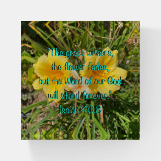 Word of Our God Isaiah 40:8 Paperweight