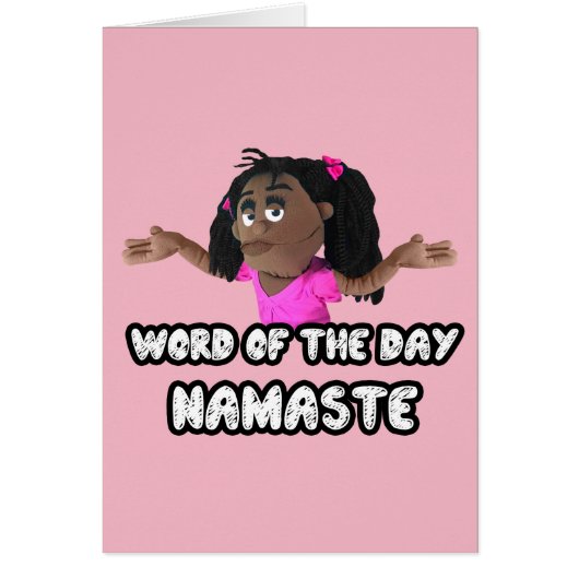Word of the Day: Namaste Cards (Front)
