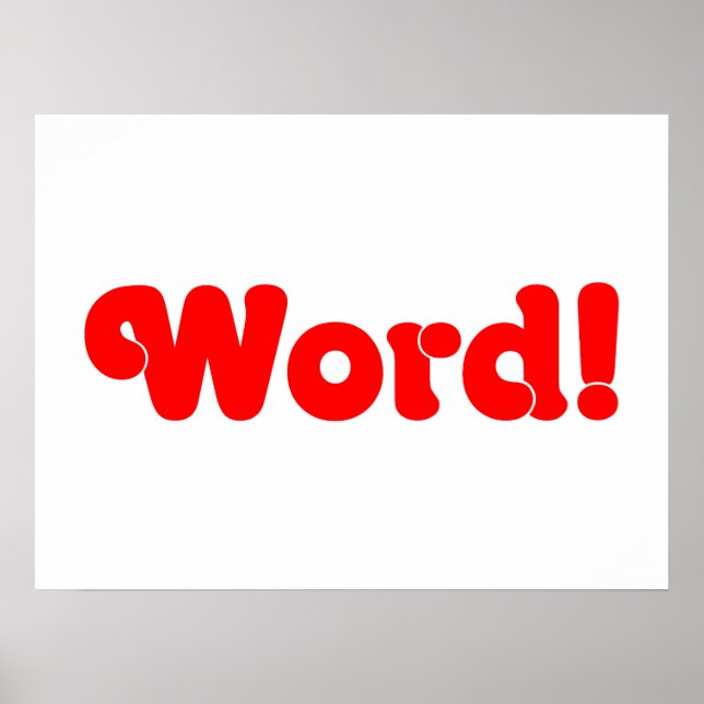 Word! Poster (Front)