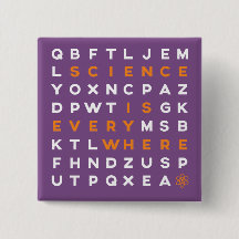 Word Puzzle Pin- Science is Everywhere