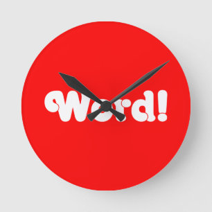 Word! Round Clock