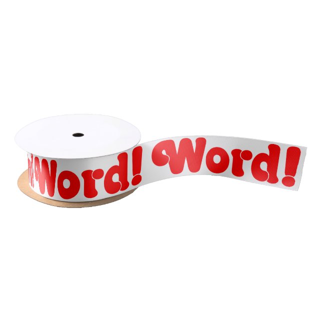 Word! Satin Ribbon (Spool)