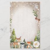 Word Scramble Game Winter Animals Woodland (Back)