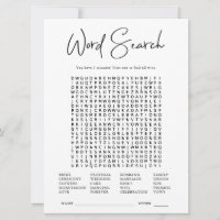 Word Search | Bridal Shower Game