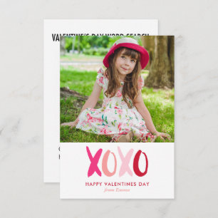 Word Search Game Photo Classroom Valentines Invitation