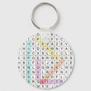 Word Search Keychain