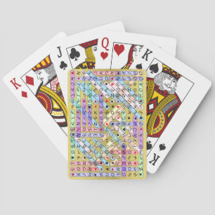 Word Search Puzzle - Chaotic Solved Poker Cards