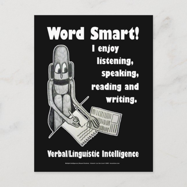 Word Smart - Blank Postcard (Front)