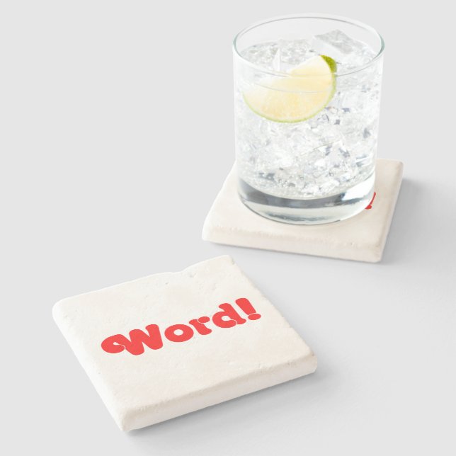 Word! Stone Coaster (Side)
