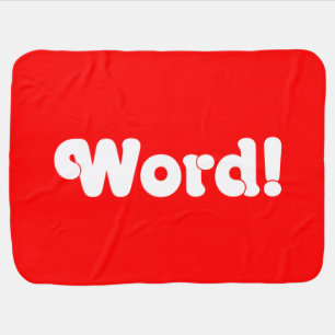Word! Swaddle Blanket