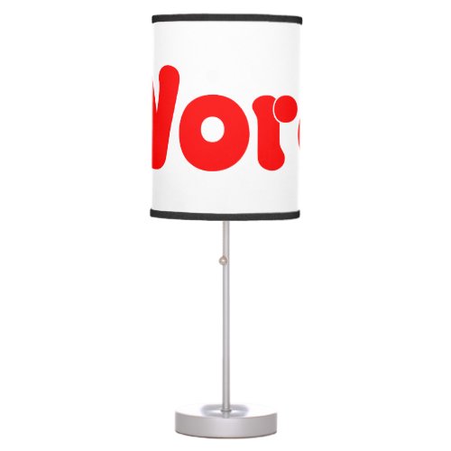Word Table Lamp