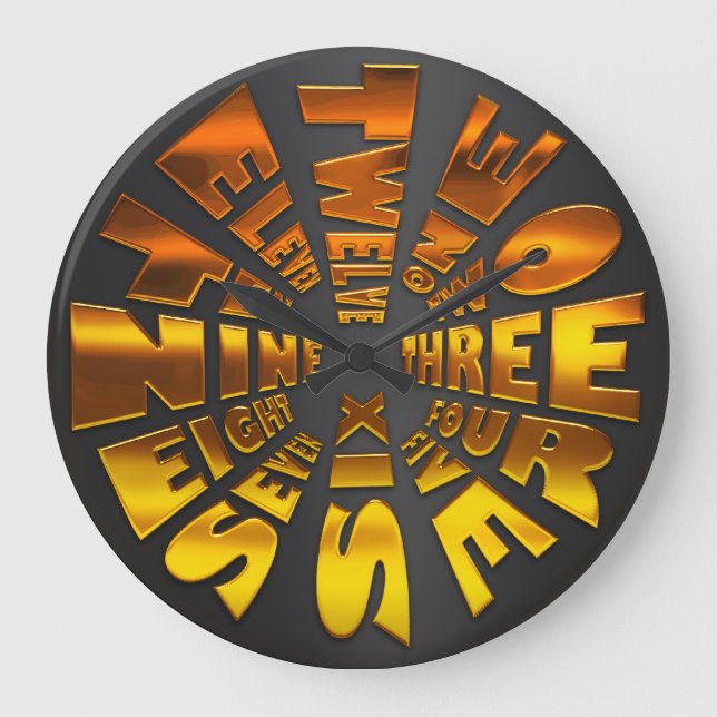 Word Time Clock Fancy (Front)