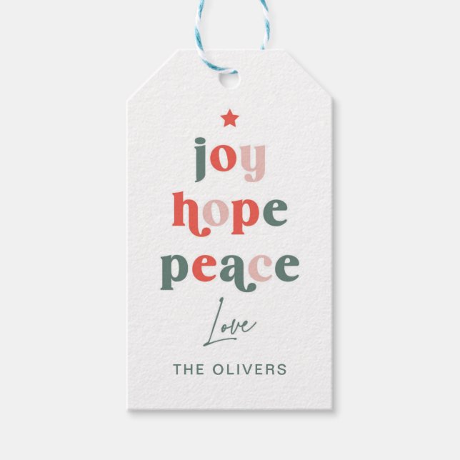 Word Tree Gift Tag (Front)