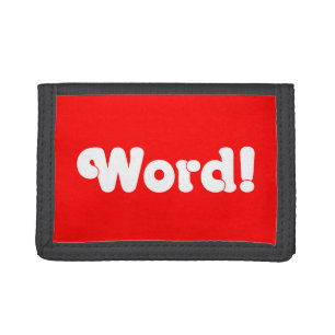 Word! Tri-fold Wallet