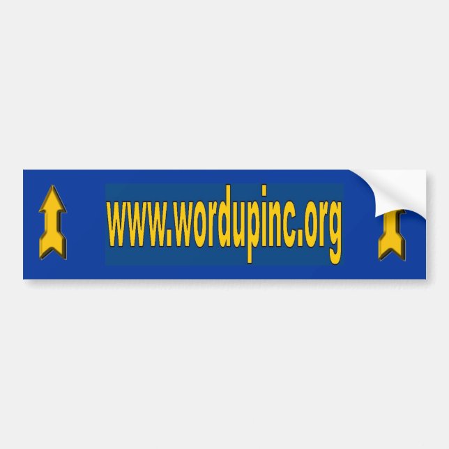 Word Up Bumper Sticker (Front)