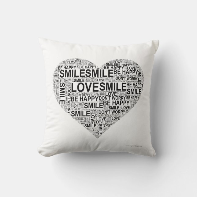 Wordificator Throw Pillow (Front)