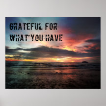 Wording Grateful for what you have