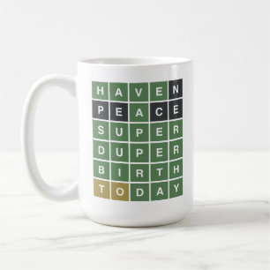 WORDLE Birthday. Have A Super Duper Birthday. Coffee Mug
