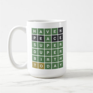 WORDLE Birthday. Have A Super Duper Birthday. Coffee Mug
