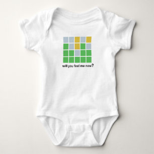 Wordle Meme, Baby Wordle Word Puzzle, Funny Baby Baby Bodysuit